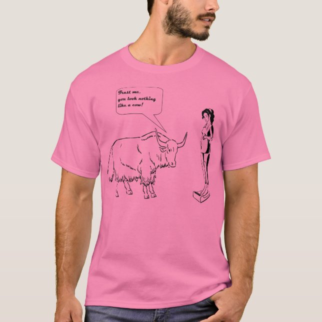 Aucun T-shirt de grossesse de Taureau (Devant)