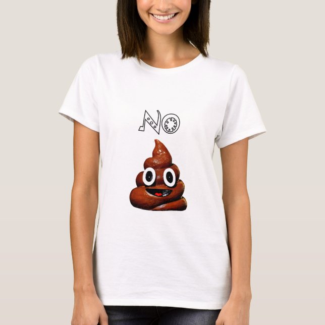 Aucun T-shirt de Poo Emoji (Devant)