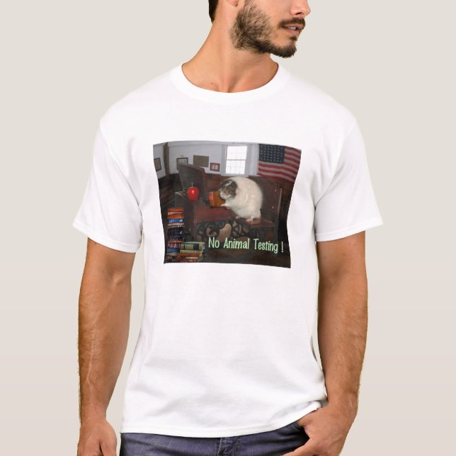 Aucun T-shirt d'expérimentation animale (Devant)