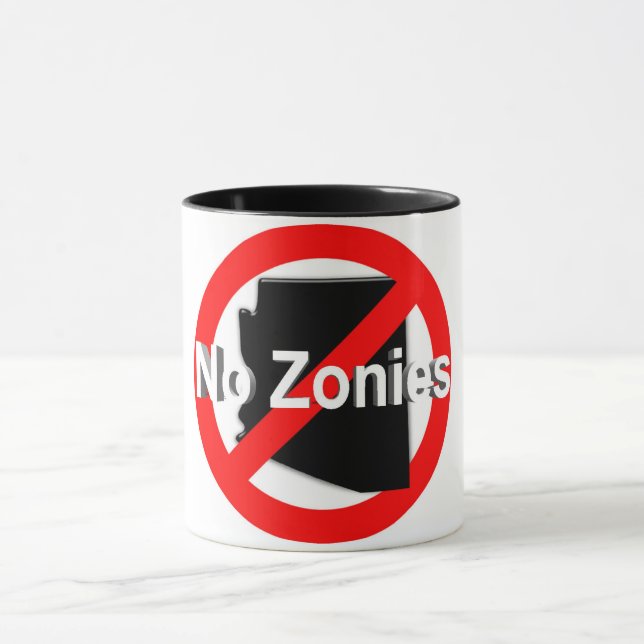 Aucun Zonies ! Tasse de café (Centre)