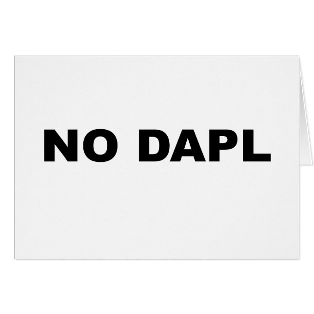 AUCUNE DAPL (Devant horizontal)