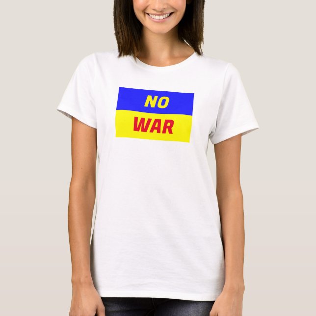 AUCUNE GUERRE T-shirt de base féminin (Devant)