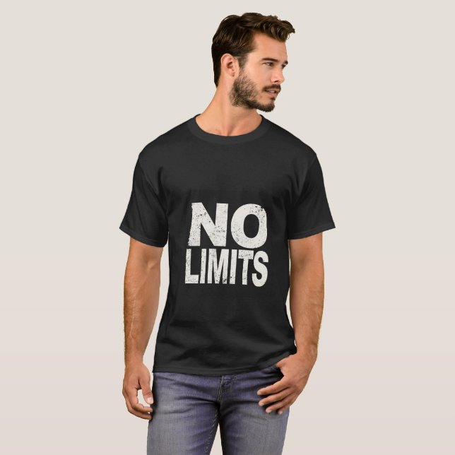AUCUNE LIMITE T-shirt sport - Athlétisme motivatio (Devant entier)