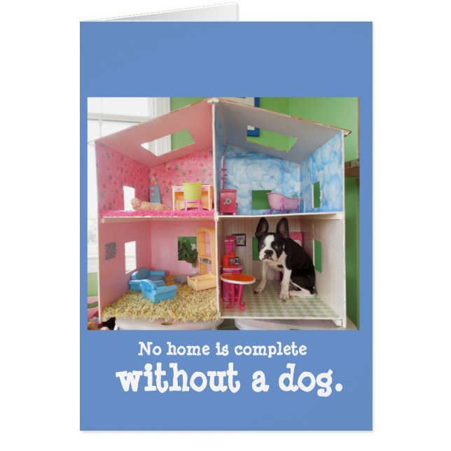 Aucune maison n'est complète sans chien (Devant)