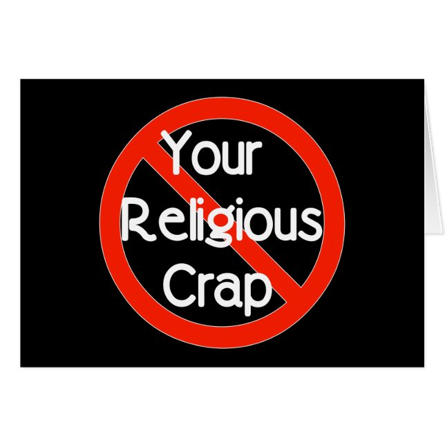 Aucune merde religieuse (Devant horizontal)