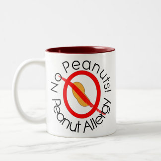 AUCUNES ARACHIDES ! Tasse de café d'allergie