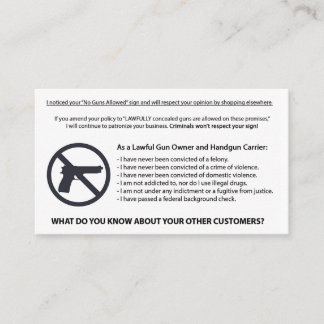 Aucunes armes à feu permises la carte