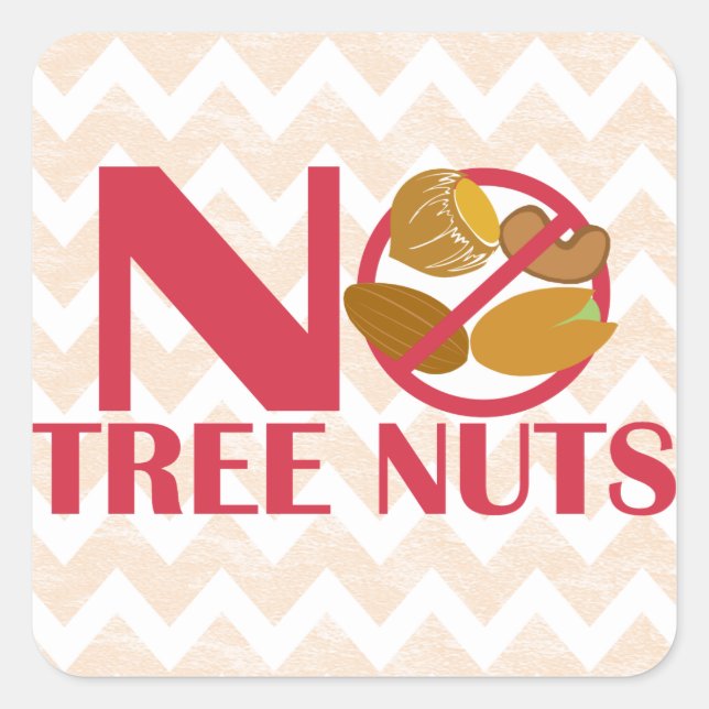 Aucuns autocollants Nuts d'alerte d'allergie (Devant)