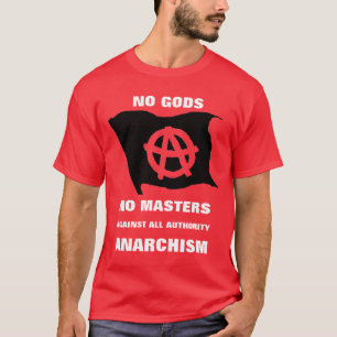 aucuns dieux aucun T-shirt de rouge de maîtres