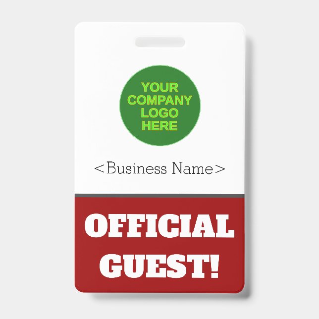 Audacieux "GUEST OFFICIEL !" Badge (Front)