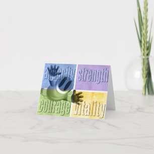 Audacity Force Courage & Vitalité Carte pour notes