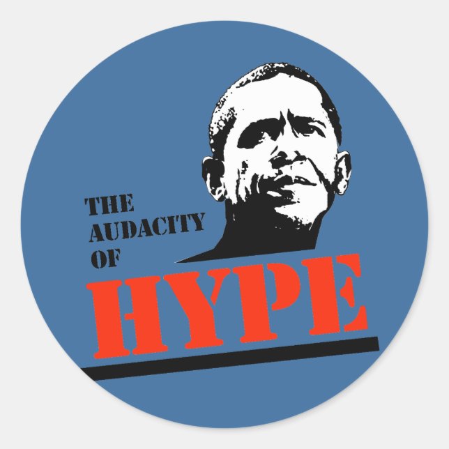 AUDACITY OF HYPE RUNDER AUFKLEBER (Vorderseite)