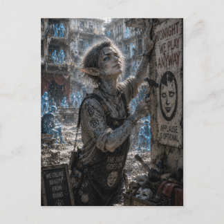 Audacity / Theaterarbeiter / Wohngebäude Postkarte