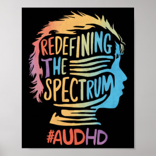 Audhd Autismus Adhd Autistic Spectrum Neurodiversi Poster