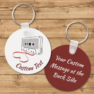 Audio-Cassette-Schlüsselanhänger Schlüsselanhänger
