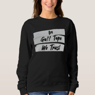 Audio Engineer Gaff Tape Bühne Back Tech Crew Sweatshirt