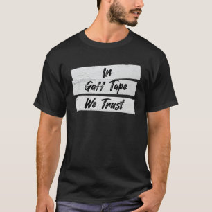 Audio Engineer Gaff Tape Bühne Back Tech Crew T-Shirt