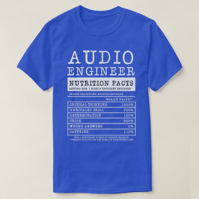 Audio Engineer - Geschenke für Sound Engineering T-Shirt (Design vorne)