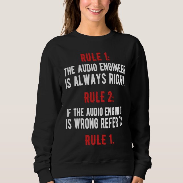 Audio Engineer Sound Engineer Audio Engineering Sweatshirt (Vorderseite)