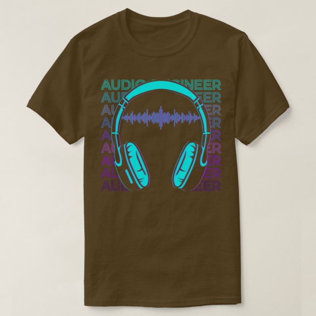 Audio Engineer Sound Engineer Retro Audio Engineer T-Shirt (Design vorne)
