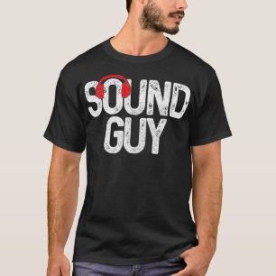 Audio Engineer Sound Typ Kopfhörer Audio Tec T-Shirt