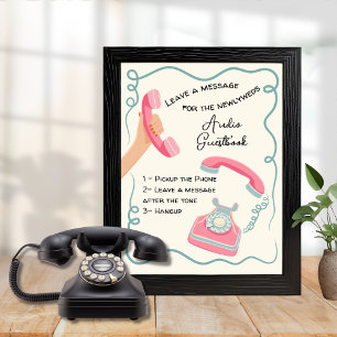 Audio-Gästebuch-Symbol Poster