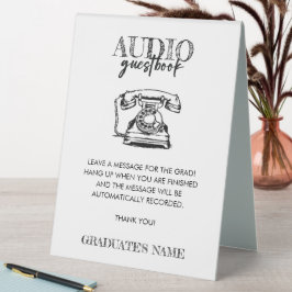 Audio Guestbook Abschluss Tischaufsteller