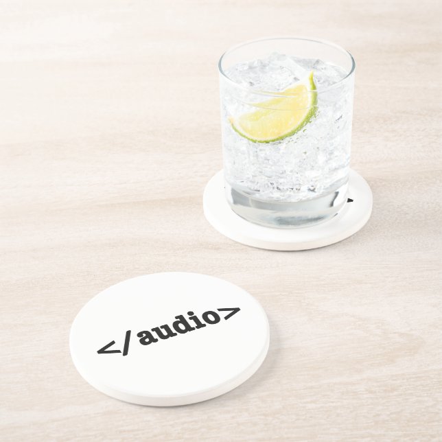 Audio-HTML5-Code beenden Getränkeuntersetzer (Seite)