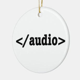 Audio-HTML5-Code beenden Keramik Ornament