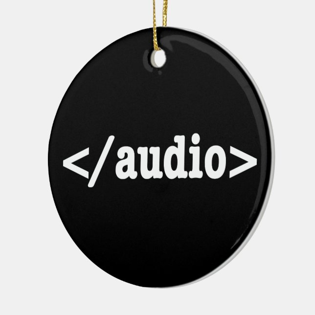 Audio-HTML5-Code beenden Keramik Ornament (Links)