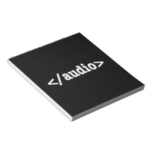 Audio-HTML5-Code beenden Notizblock