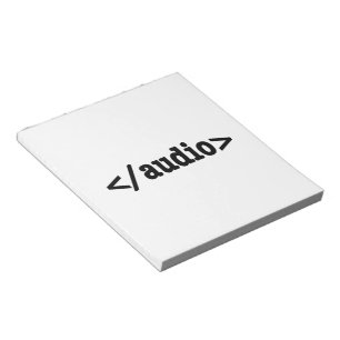Audio-HTML5-Code beenden Notizblock