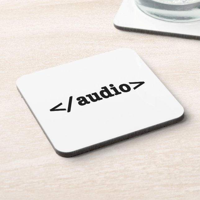 Audio-HTML5-Code beenden Untersetzer (Linke Seite)