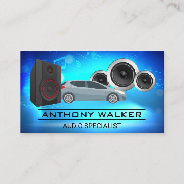 Audio-Lautsprecher | Surround Sound Subwoofers Visitenkarte (Vorderseite)