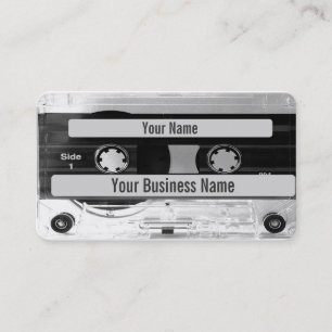 Audio Music Cassette Business Card QR Visitenkarte