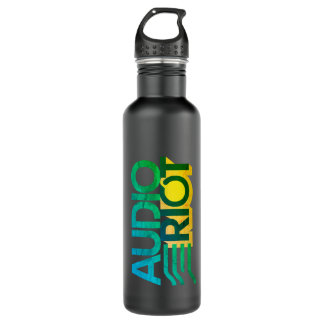 Audio Riot Black Stainless Water Flasche Edelstahlflasche