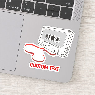 Audiokassette Aufkleber