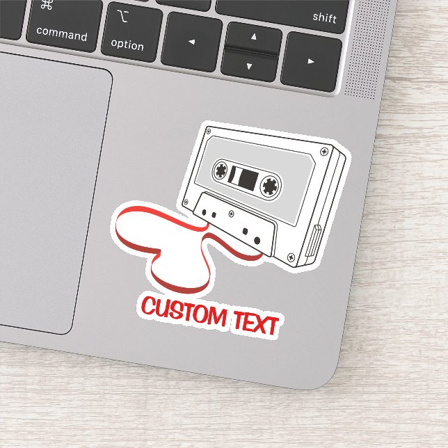 Audiokassette Aufkleber (Detail)