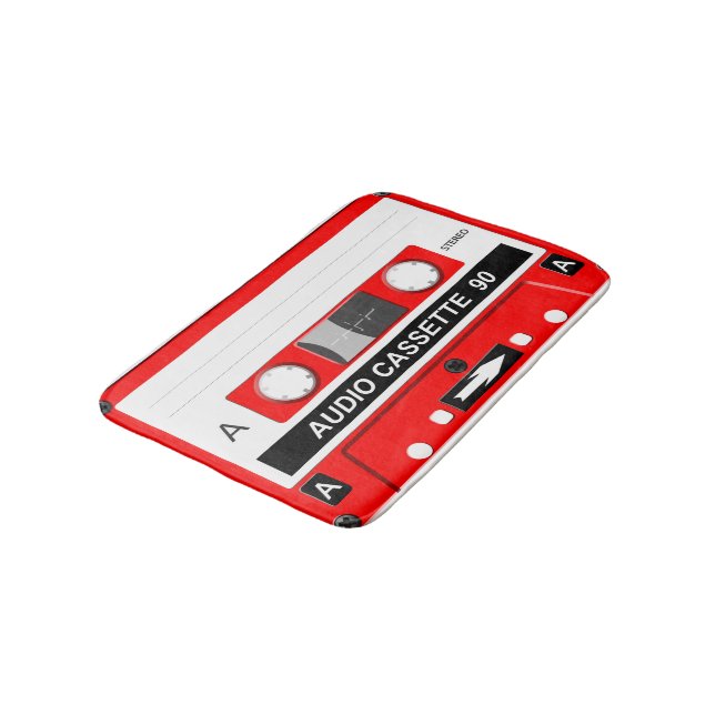 Audiokassette Badematte (Schrägansicht)