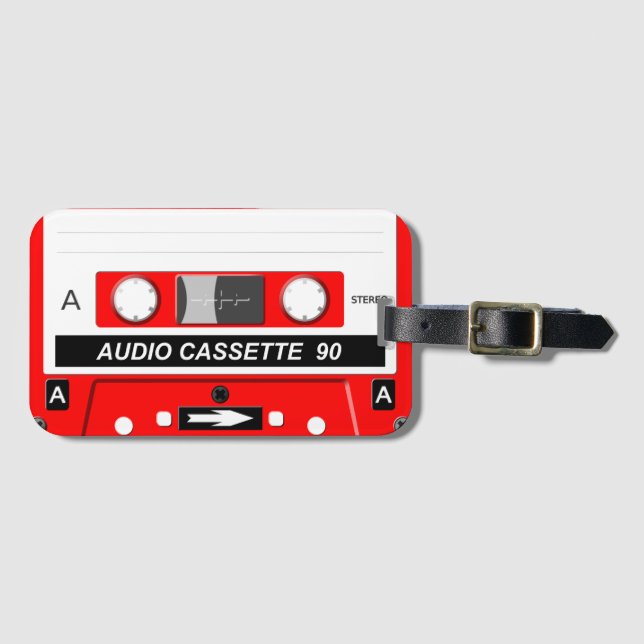Audiokassette Gepäckanhänger (Vorderseite (Horizontal))