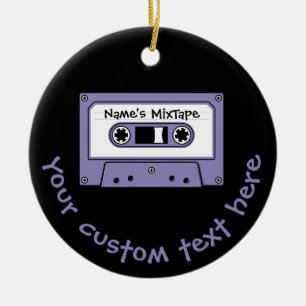 Audiokassette Keramik Ornament