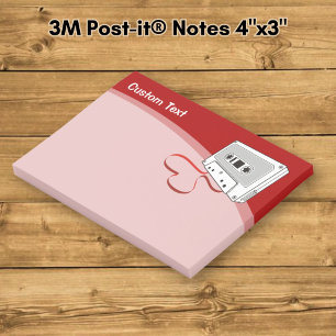 Audiokassette Post-it Klebezettel