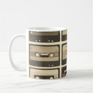 Audiokassette, Retro Poster Angesagt-Hop. Kaffeetasse