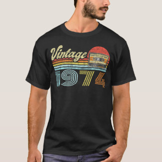Audiokassette Seit 1974 48. Geburtstag T-Shirt