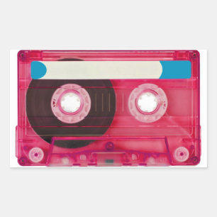 Audiokompatktkassette Rechteckiger Aufkleber
