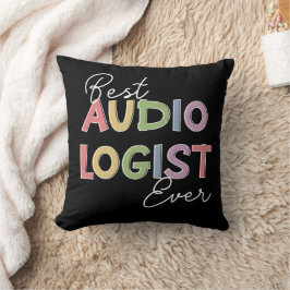 Audiologe Doktor für Audiologie Abschluss Geschenk Kissen