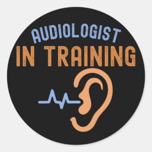 Audiologe in der Ausbildung, Audiologen Runder Aufkleber