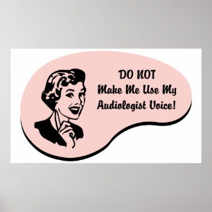 Audiologe-Stimme Poster
