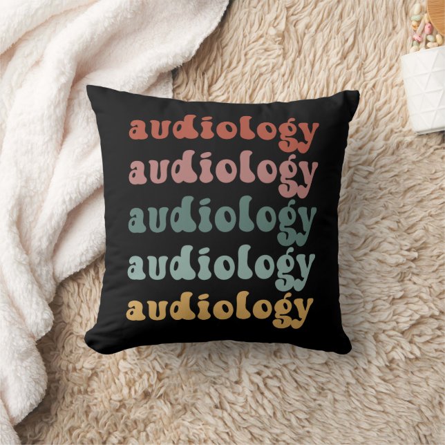 Audiologie | Doktor des Audiologen Retro Kissen (Decke)