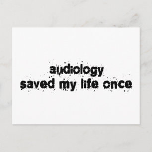 Audiologie Rettete einmal mein Leben Postkarte